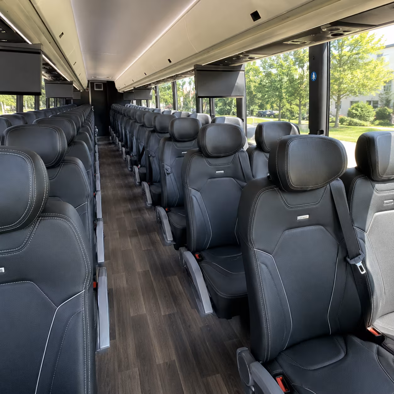 charleston charter bus interior gallery