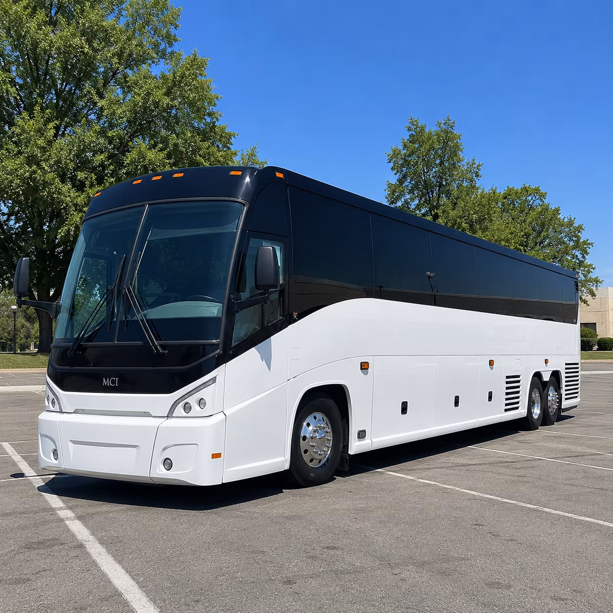 charleston charter bus services exterior