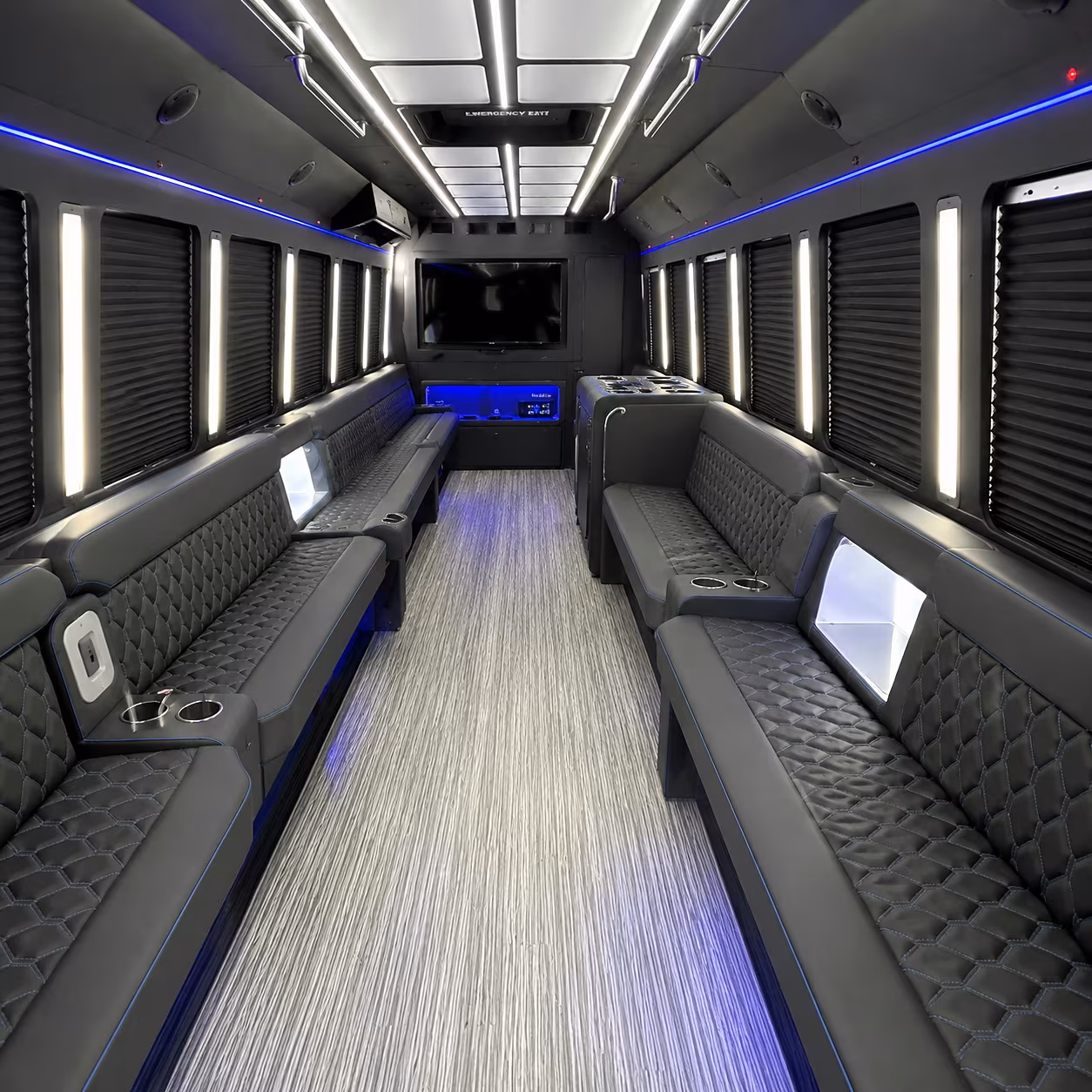 charleston party bus rentals inside